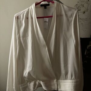 Banana Republic Cropped Faux-wrap Blouse (New with tags!